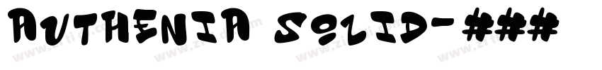 Authenia Solid字体转换